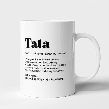 Personalizowany kubek dla taty DEFINICJA upominek na Dzie� Ojca kubek na dzie� taty kubek na dzie� ojca