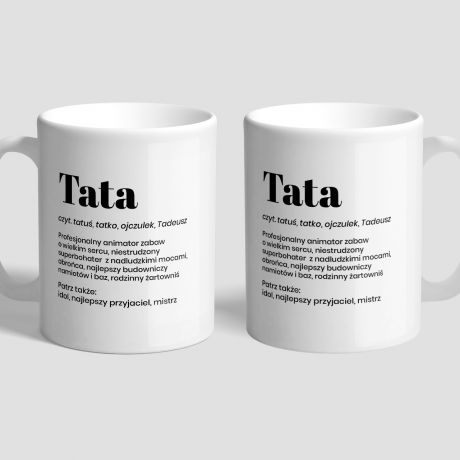 Personalizowany kubek dla taty DEFINICJA upominek na Dzie� Ojca kubek na dzie� taty kubek na dzie� ojca