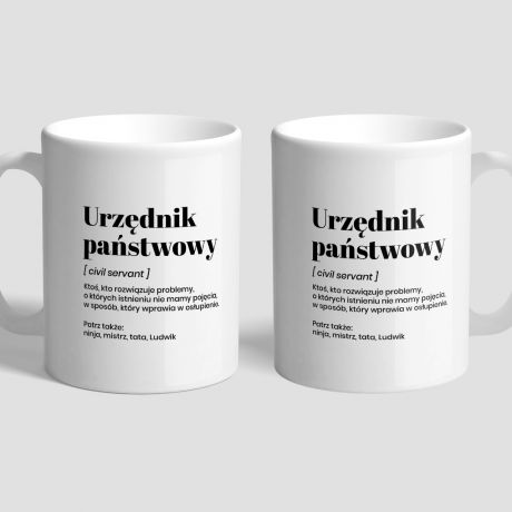 Personalizowany KUBEK URZDNIKA pastwowego