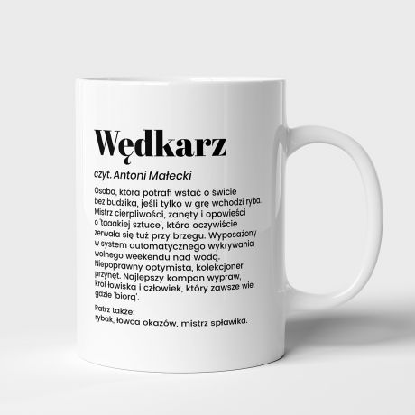 Kubek dla w�dkarza DEFINICJA kubek w�dkarski kubek z nadrukiem gad�et w�dkarski upominek dla w�dkarza