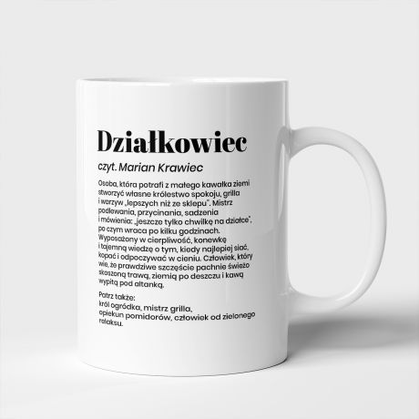 Personalizowany kubek dzia�kowca DEFINICJA 
