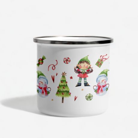 Personalizowany KUBEK ELF prezent na mikoajki dla dziecka 