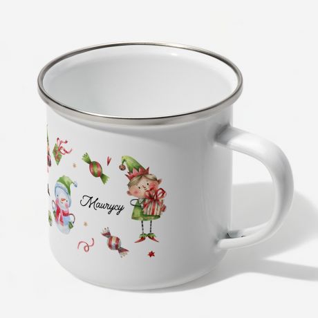 Personalizowany KUBEK ELF prezent na mikoajki dla dziecka 