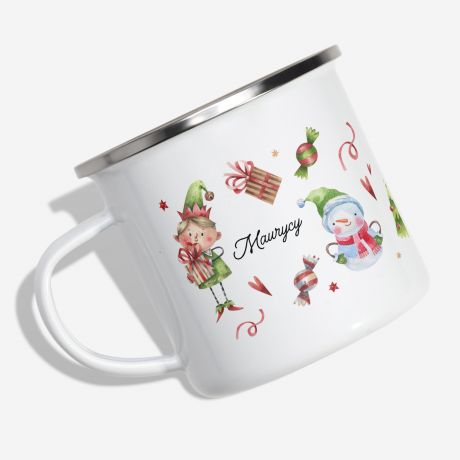 Personalizowany KUBEK ELF prezent na mikoajki dla dziecka 