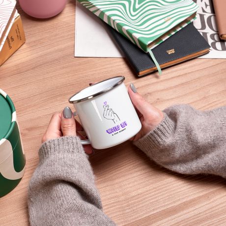 Personalizowany kubek emaliowany K-POP RZDZI