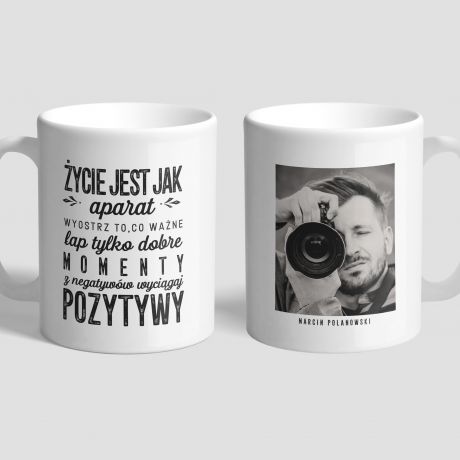 Kubek fotografa YCIE JEST JAK APARAT