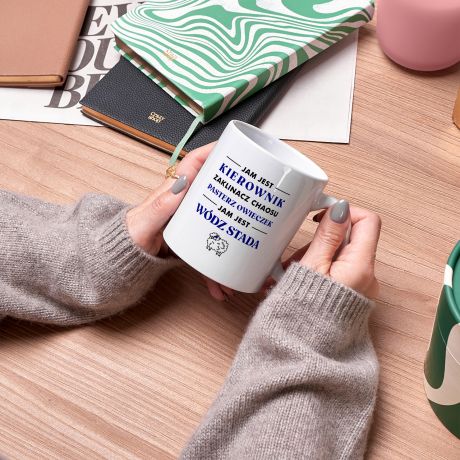 Kubek kierownika WDZ STADA kubek dla kierownika prezent dla kierownika personalizowany kubek