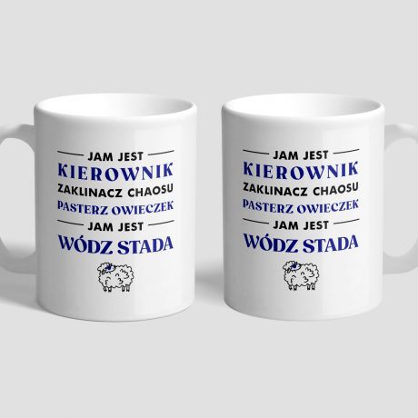 Kubek kierownika WDZ STADA kubek dla kierownika prezent dla kierownika personalizowany kubek