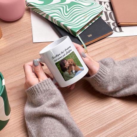 Kubek na Walentynki DLA PSIARY ze zdj�ciem prezent na walentynki dla niej kubek ze zdj�ciem prezent dla psiary