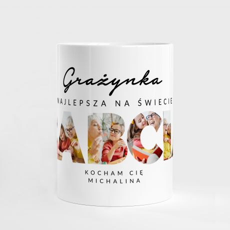 Kubek NAJLEPSZA BABCIA ze zdjciami