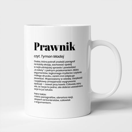 Kubek personalizowany DEFINICJA prezent dla prawnika