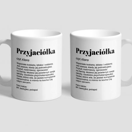 Personalizowany kubek dla przyjaci�ki DEFINICJA kubek dla bff prezent dla przyjaci�ki prezent dla bff