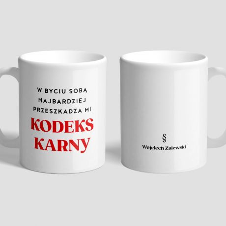 Kubek personalizowany KODEKS KARNY prezent dla prawnika kubek dla prawnika �mieszny prezent dla prawnika