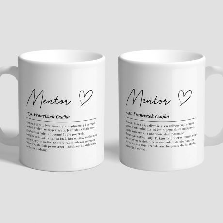 Personalizowany kubek MENTOR prezent dla mentora