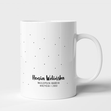 Kubek personalizowany PREZENT NA URODZINY DLA BABCI