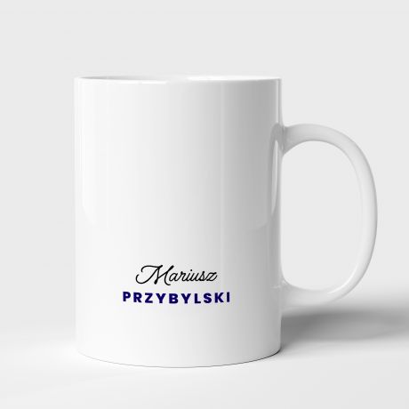 Personalizowany kubek POLISY prezent dla agenta ubezpieczeniowego kubek z nadrukiem �mieszny kubek do pracy