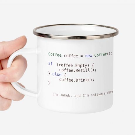 Kubek programisty COFFEE SOFTWARE DEVELOPER prezent dla informatyka prezent dla programisty kubek dla programisty