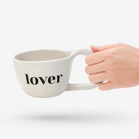 Kubek duy ceramiczny COFFEE LOVER prezent dla mionika kawy kubek z nadrukiem prezent dla kawosza ceramiczny kubek