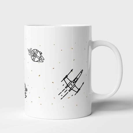 Kubek z nadrukiem CIEMNA STRONA MOCY prezent dla fana Star Wars
