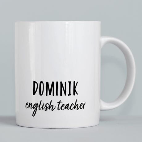 Kubek z nadrukiem DLA NAUCZYCIELA ANGIELSKIEGO