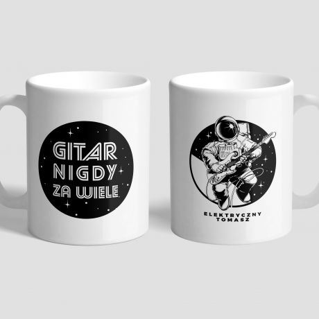 Kubek z nadrukiem GITARA prezent dla gitarzysty