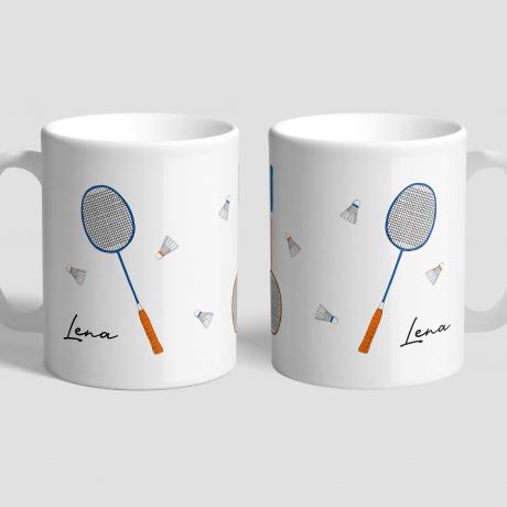 Kubek z nadrukiem PREZENT DLA GRACZA W BADMINTON kubek dla sportowca prezent dla sportowca