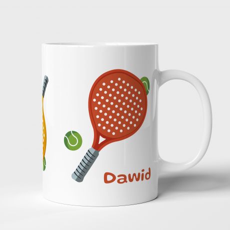 Kubek z nadrukiem PREZENT DLA GRACZA W PADEL gra w padla prezent na urodziny prezent dla mczyzny