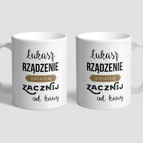 Kubek z nadrukiem RZDZENIE WIATEM prezent dla kierownika