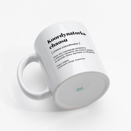 Personalizowany kubek z tub prezentow KOORDYNATORKA CHAOSU prezent dla koleanki kubek dla koleanki
