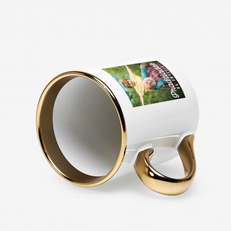 Kubek ze zotym uchem PREZENT DLA PRADZIADKA ze zdjciem