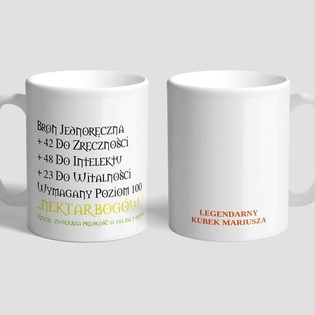 Kubek z nadrukiem PREZENT DLA GRACZA KOMPUTEROWEGO