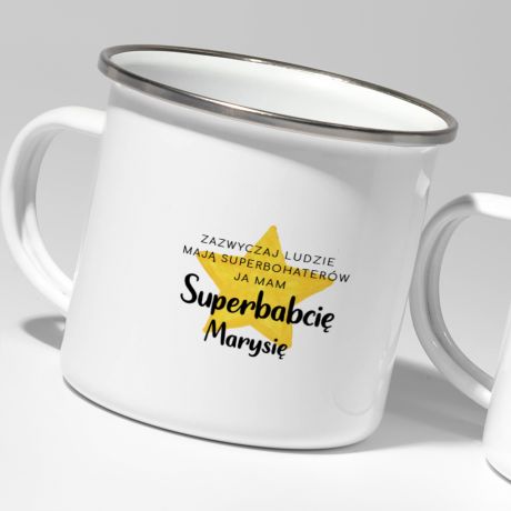 Komplet kubkw dla babci i dziadka SUPERBOHATEROWIE kubki dla dziadkw prezent dla babci i dziadka