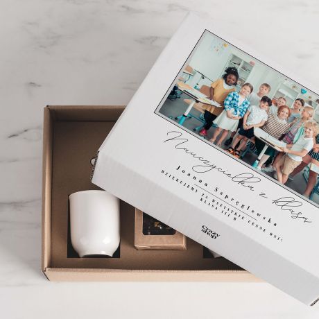 Kubki z herbat BOX NA DZIE NAUCZYCIELA prezent dla nauczyciela prezent na Dzie Nauczyciela