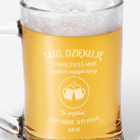 Kufel do piwa dla taty DOBRE PIWO