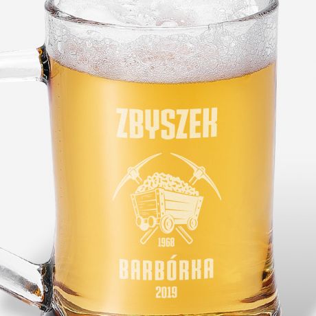 Kufel grniczy z grawerem PREZENT DLA GRNIKA prezent na dzie grnika prezent na barbrk