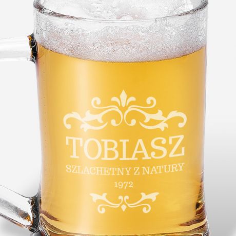 Grawerowany kufel Z IMIENIEM prezent na urodziny dla m�czyzny prezent dla faceta prezent urodzinowy