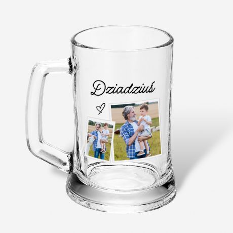 Kufel ze zdj�ciem PREZENT DLA DZIADKA grawerowany kufel dla dziadka prezent na Dzie� Dziadka