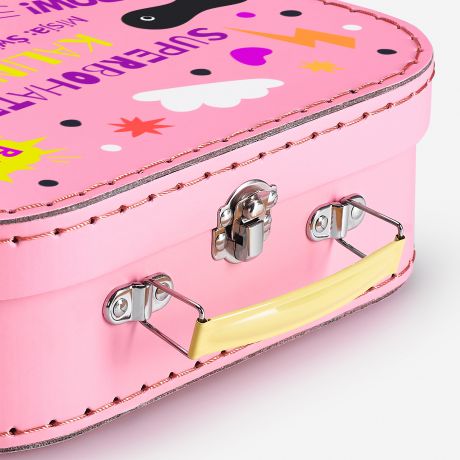 Kuferek dla dziewczynki SUPERBOHATERKA prezent dla dziewczynki personalizowany prezent dla dziewczynki