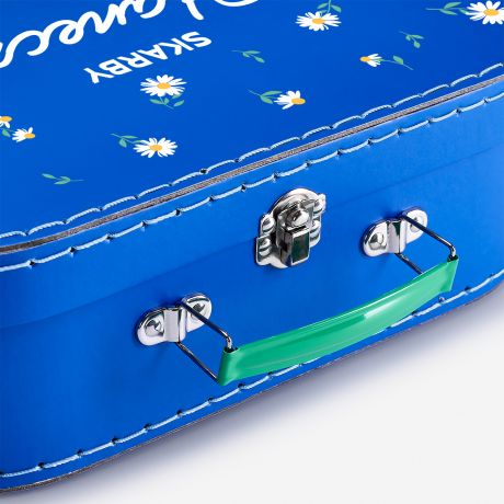 Personalizowany kuferek dla dziewczynki w STOKROTKI prezent dla dziewczynki kuferek na zabawki