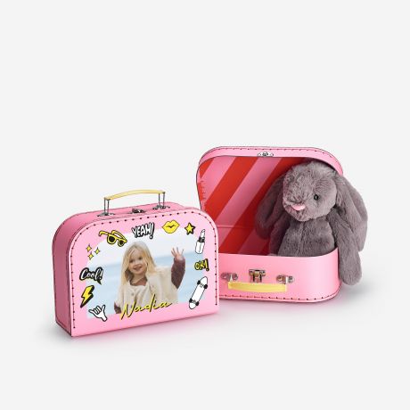 Kuferek ze zdjciem dla dziewczynki COOL personalizowany prezent dla dziewczynki kuferek dla dziewczynki