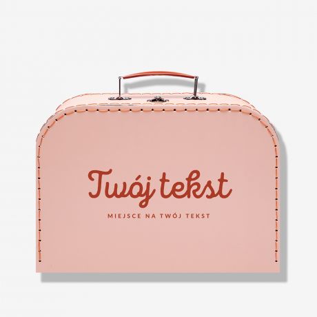 Kuferek z balonem i ramk� TW�J TEKST prezent na narodziny dziecka