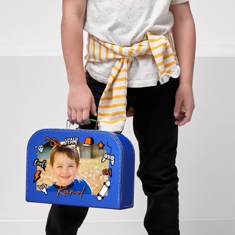Kuferek ze zdjciem dla dziecka COOL kuferek dla chopca prezent dla chopca na urodziny