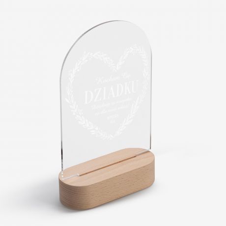 Statuetka podwietlana led KOCHAM CI DZIADKU