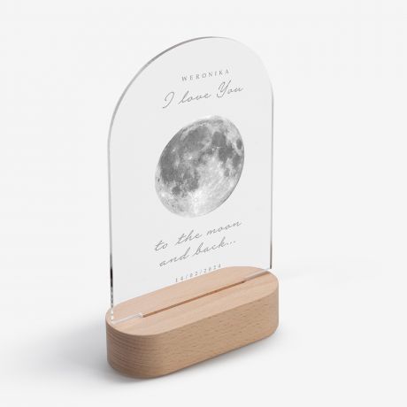 Podwietlana statuetka na walentynki LOVE YOU TO THE MOON