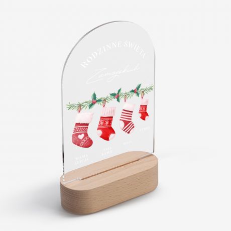Personalizowana lampka led PPREZENT NA WITA dla rodziny