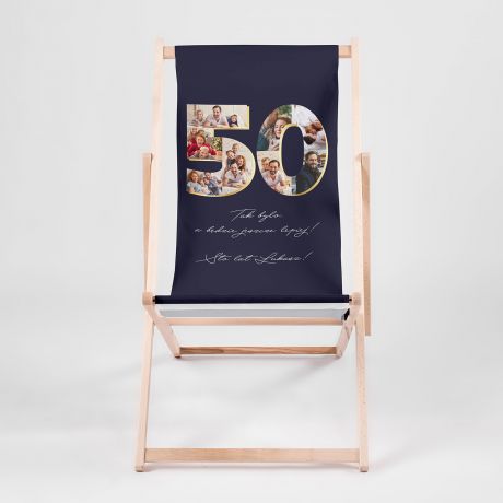 Leżak personalizowany na 50 urodziny DLA NIEGO
