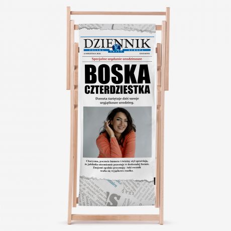 Le�ak personalizowany ze zdj�ciem DZIENNIK prezent na urodziny