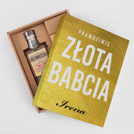 Likier z czekolad BOX PREZENTOWY DLA BABCI prezent dla babci zestaw prezentowy dla babci