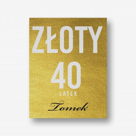 Likier i czekolada ZOTY zestaw prezentowy na 40 urodziny prezent na 40 urodziny