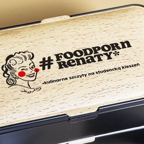 Lunchbox z przegródkami FOODPORN praktyczny prezent dla studentki